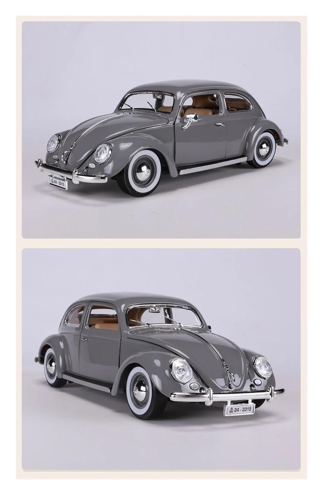フォルクスワーゲン　ビートル　ミニチュアモデル Amazon | ミニチュア キット 1 18 1955年式フォルクスワーゲン